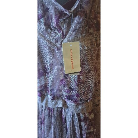 Lucky Brand Printed Tulle Party Mini Dress--Side XL--NWT - Picture 4 of 5